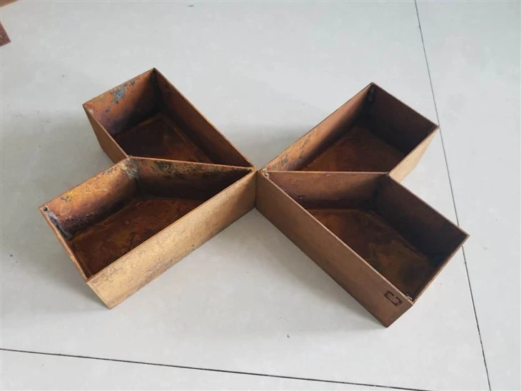 Corten Steel Flower Pots Planters factory