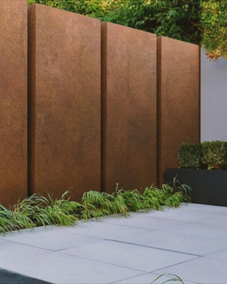 Exterior Fence Wall Corten Steel Sheet Plate