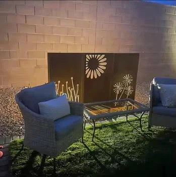 Weathering Steel Tree Branch Wall Panels